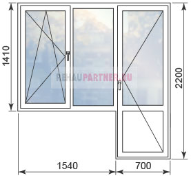 Цены на окна стандартных размеров в домах П44М